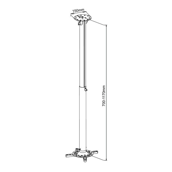 Soporte de techo para proyector KIMEX 052-2005