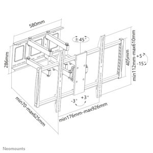 Soporte de Pared Neomounts para Televisores LCD/LED hasta 100"