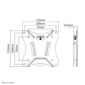 Soporte de Pared Neomounts NM-W25BLACK para Televisores de Hasta 30"