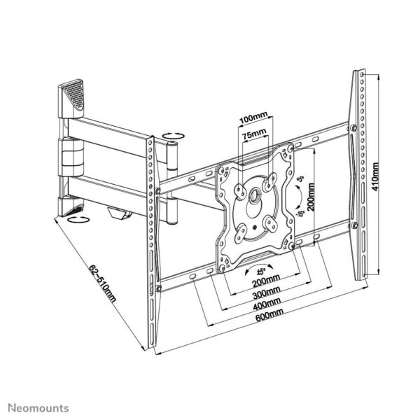 Soporte de pared Neomounts LCD/LED/Plasma