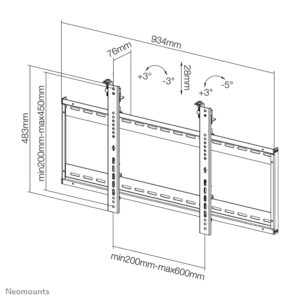 Soporte de pared Neomounts para televisores LCD/LED/Plasma hasta 75"