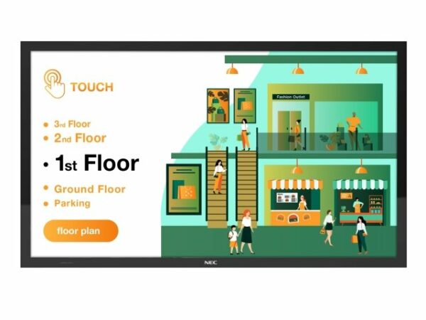 NEC MultiSync® M551 PCAP Touch de NEC con rendimiento táctil superior.