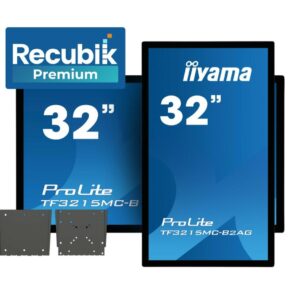 Pantalla Interior Táctil Iiyama 32" + Sop. Pared + Recubik Premium