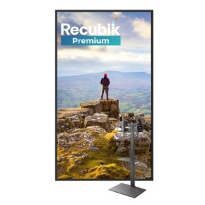 Pantalla Sharp MultiSync 55" 4K UHD E559 + Sop. Suelo + Recubik Premium