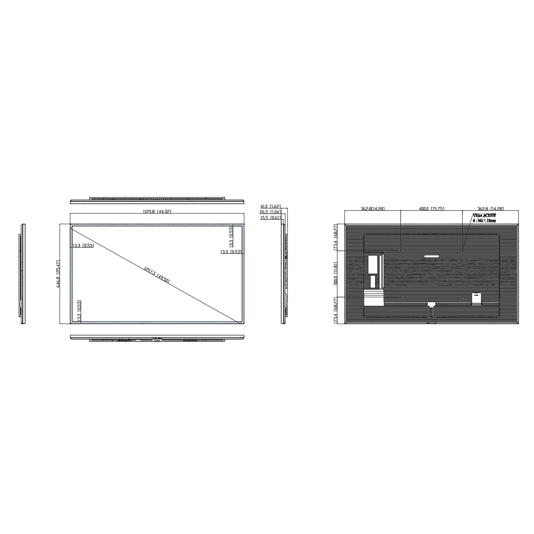 Monitor profesional LED 50", UHD 4K, 500 cd/m2, Android 13, 24h/7d - Imagen 7