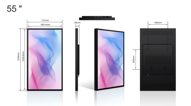 Monitor profesional de alto brillo de 55″ Full HD — 3.000 nits
